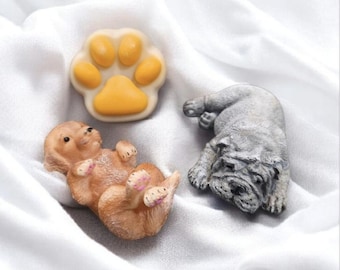 Handgemachte Hunde Seifen Figuren, Hunde Liebhaber Geschenk