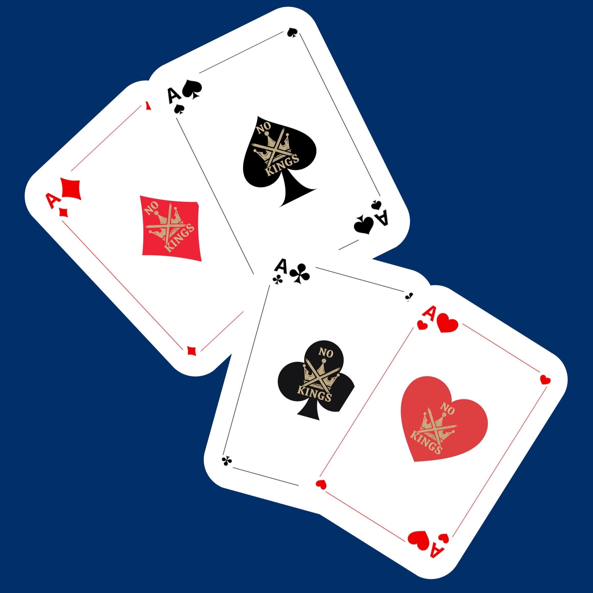 No Kings Playing Cards – Anti-trump Political Satire Deck – No