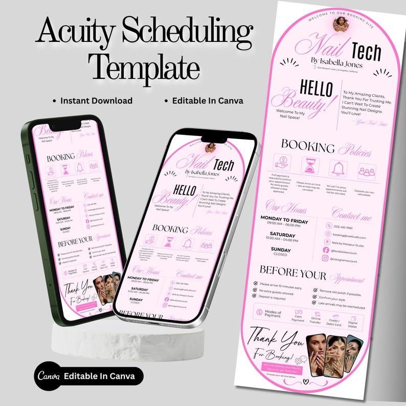 Professional booking policy templates for salons and beauty studios