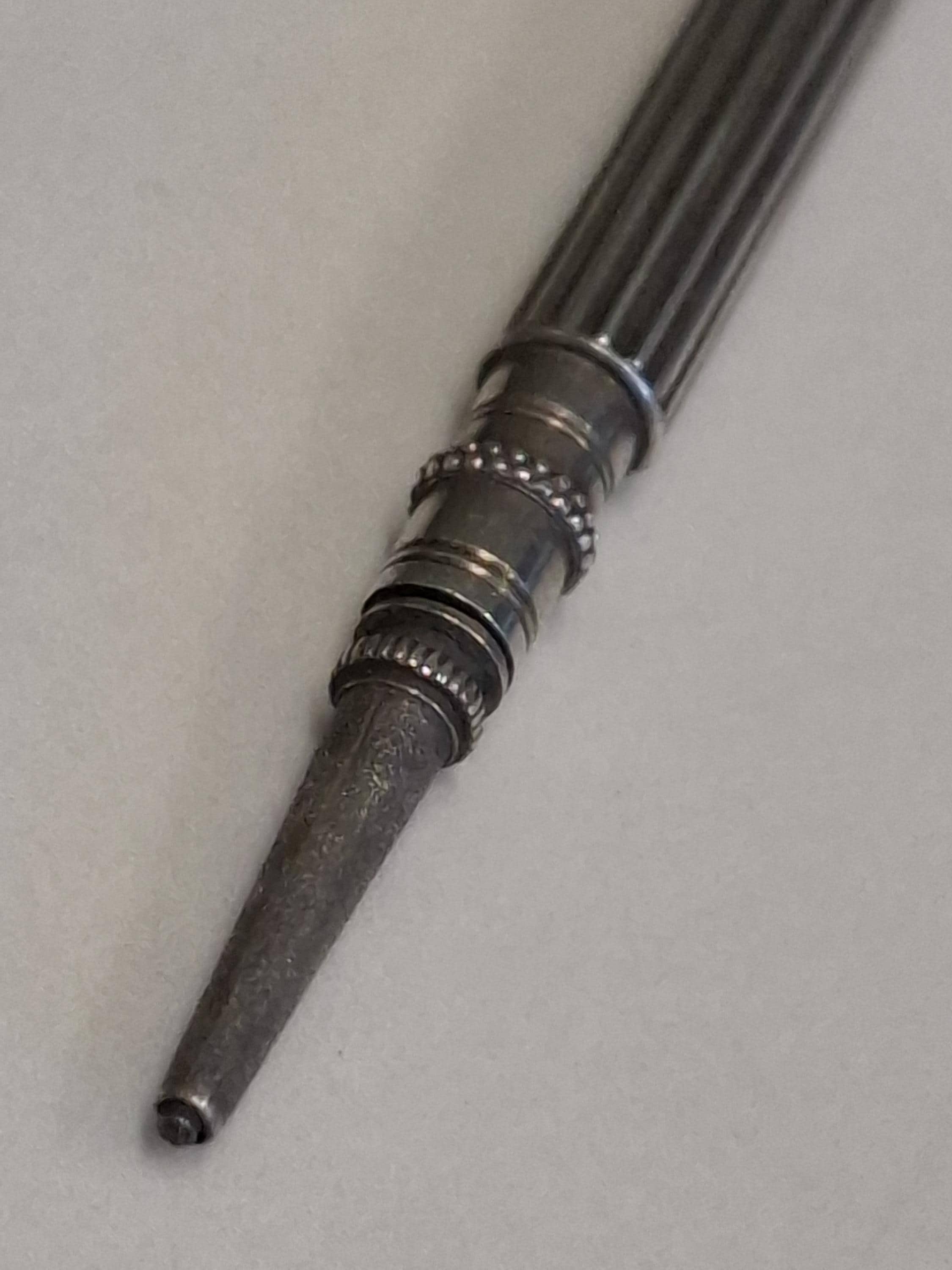 Antique Sterling Silver Ribbed Decoration Propelling Pencil - Etsy