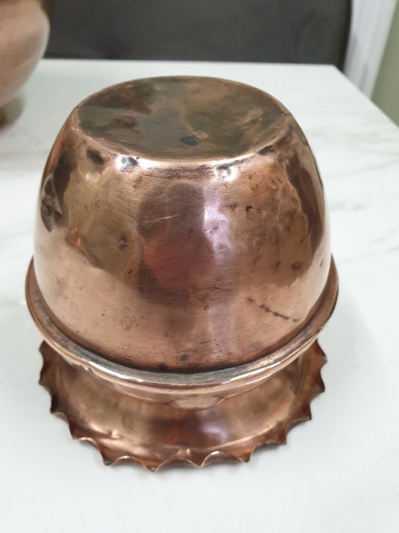 antique copper planter plant pot