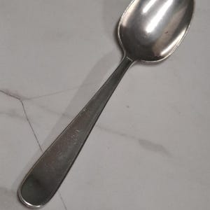 vintage mid century sterling silver christofle desert spoon