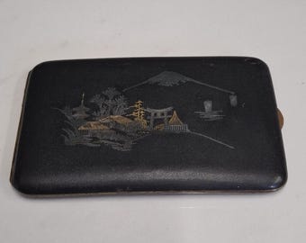 antique Japanese 24k cigarette case