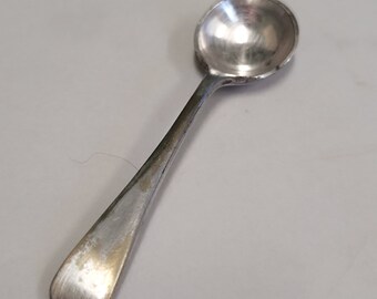 antique plain simple salt spoon