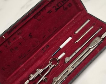 Keuffel & Esser Co. Vintage Drafting Tool Set in Original Case - Etsy