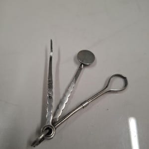 Antik Birmingham silver 1901 3 verktygsfack rörstabilisering