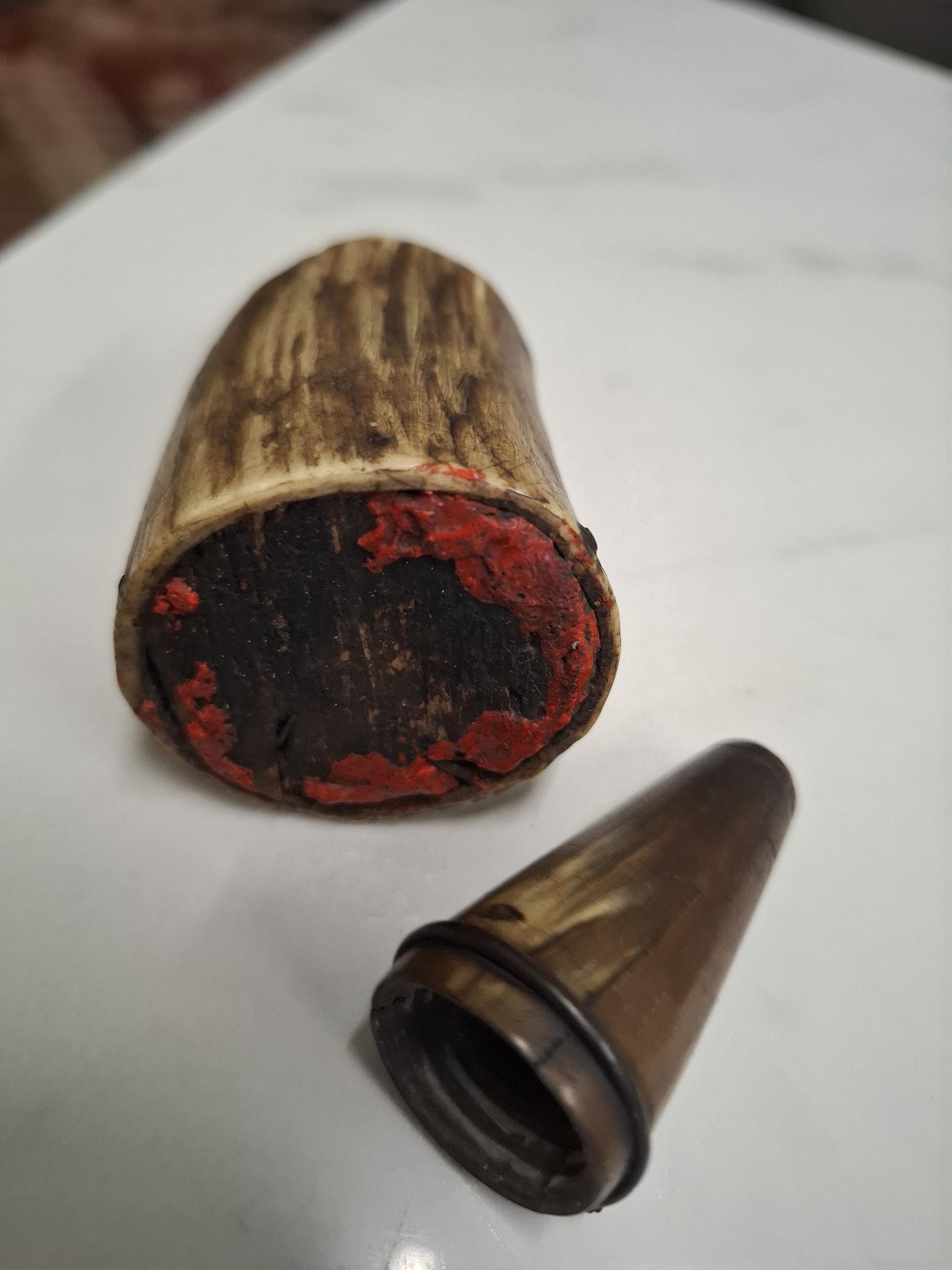 アンティークの角製火薬入れ - Etsy 日本