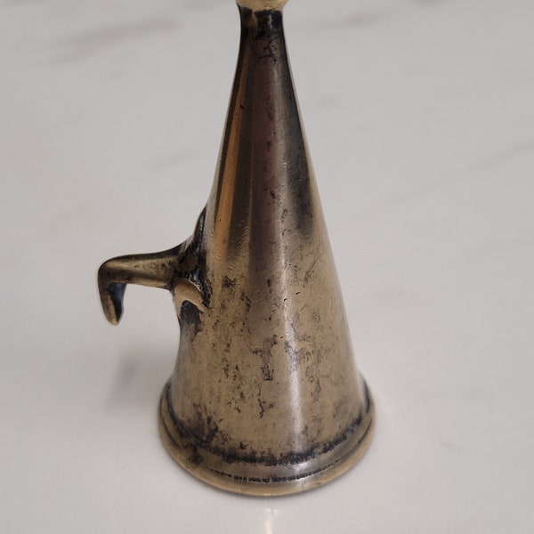 antique brass hanging candle snuffer