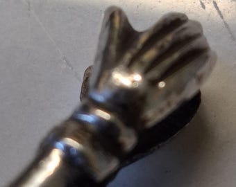 antique art deco hand clasp fun finger ring cigarette holder