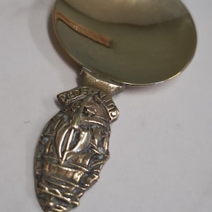 vintage brass cutty sark tea caddy spoon
