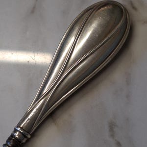 antique Birmingham silver 1907 large button hook