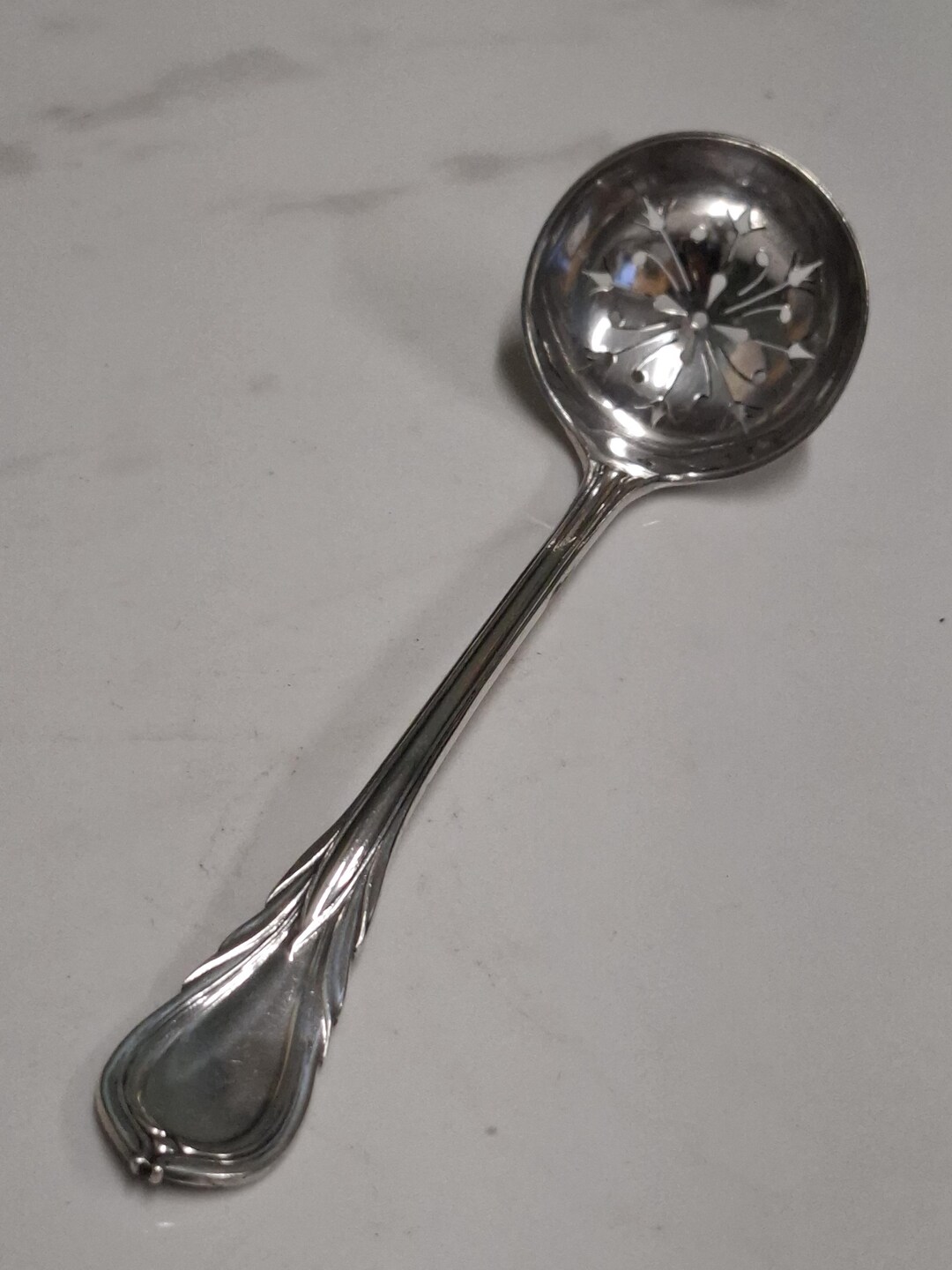 アンティークシルバープレート、大型シュガーシフタースプーン - Etsy 日本