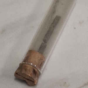 antique small glass pencil lead case