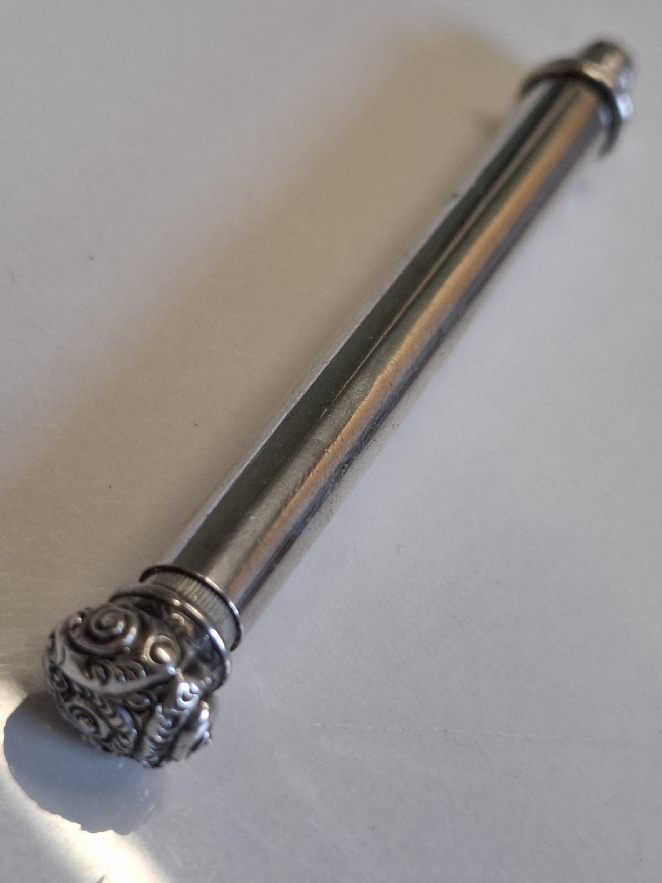 Antique Sterling Silver Retractable Propelling Pencil - Etsy Israel