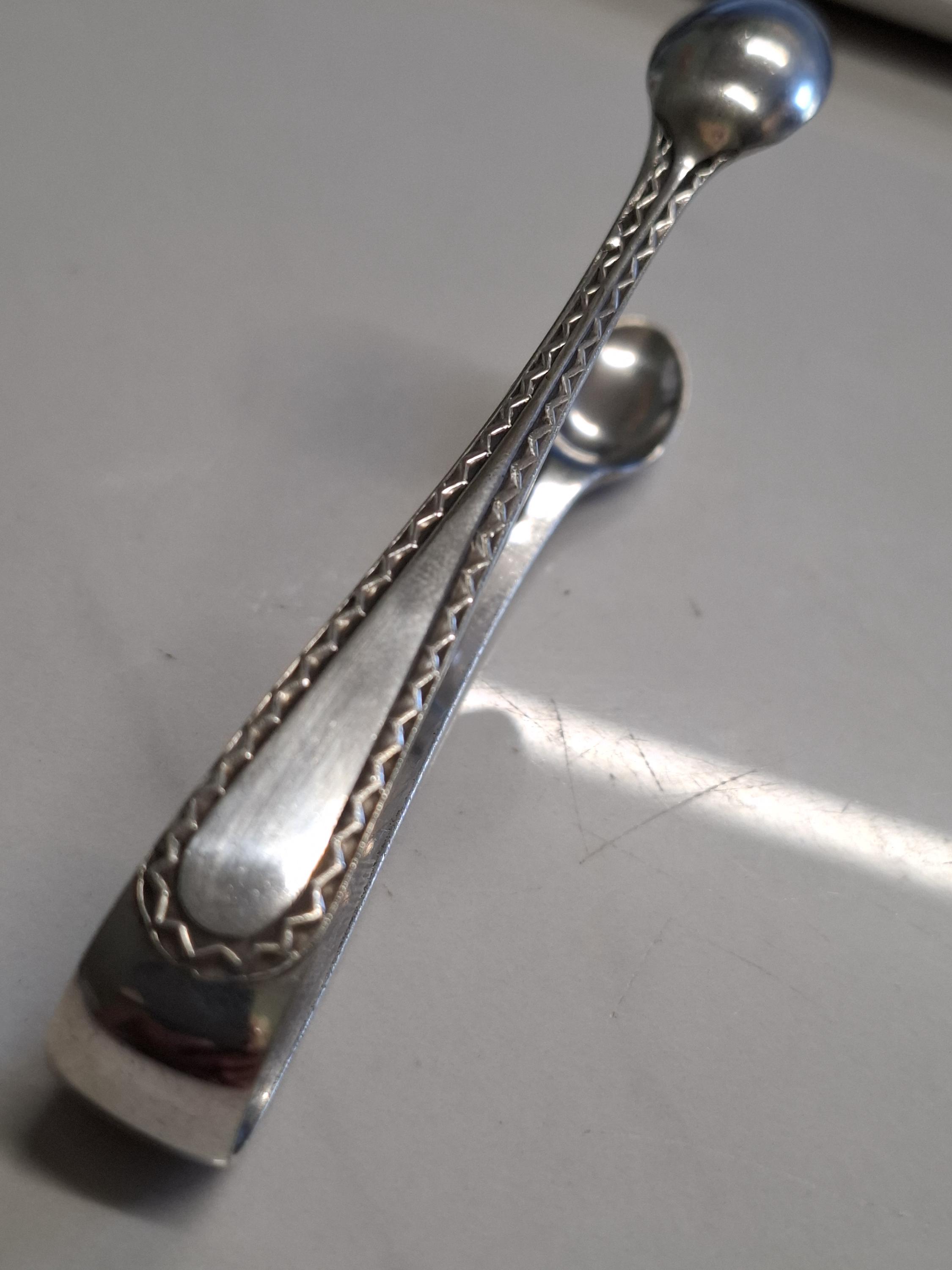 アンティークのジグザグ模様のシュガートング - Etsy 日本