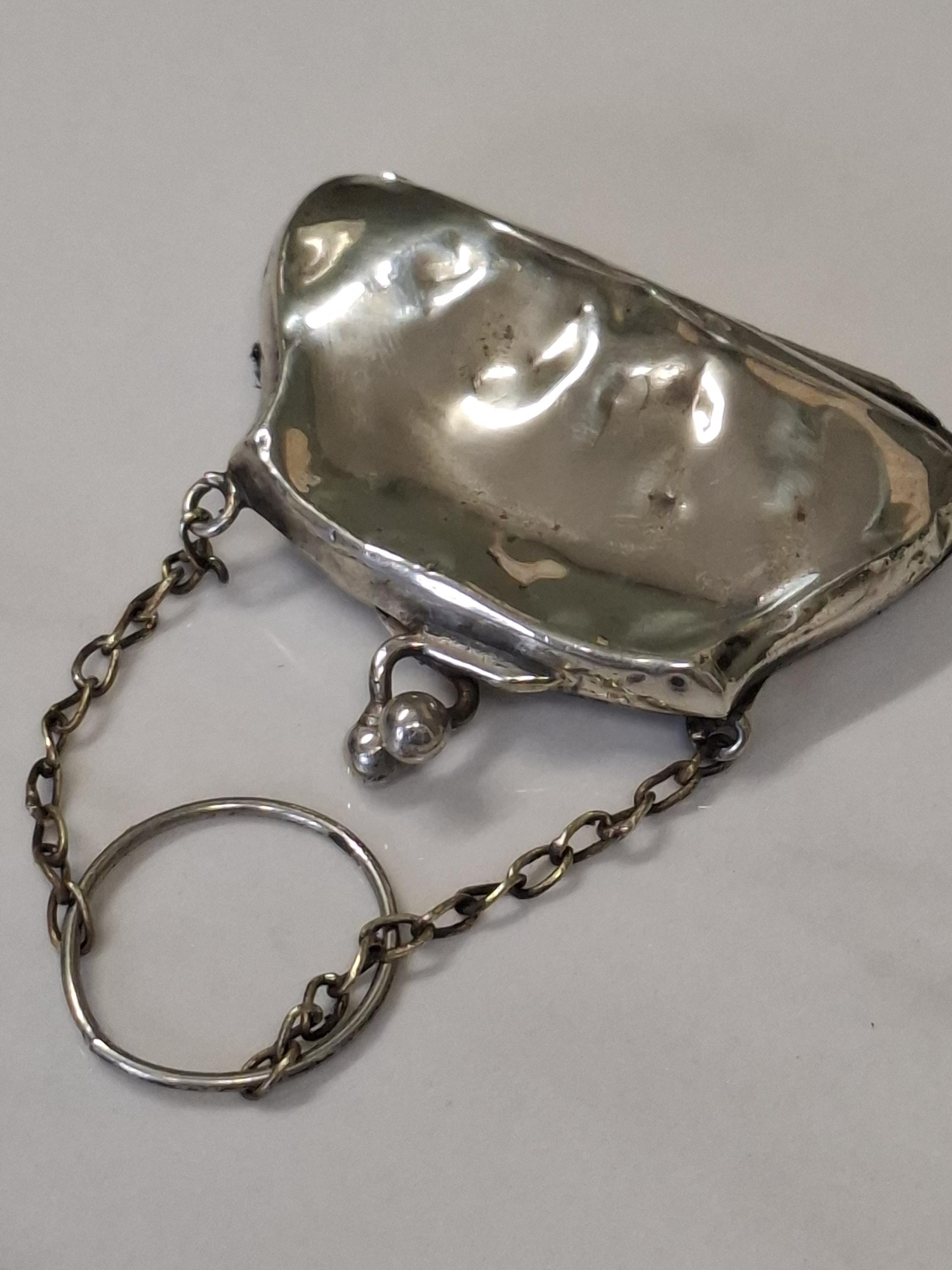 Antique silver coin purse - Etsy 日本