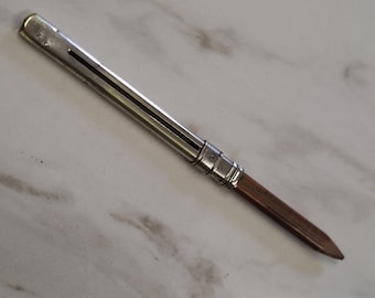 antique silver plate retractable pencil