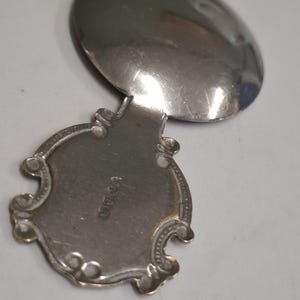 vintage enamel decoration jersey tea caddy spoon