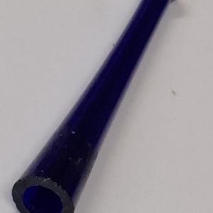 antique blue glass cheroot cigarette holder