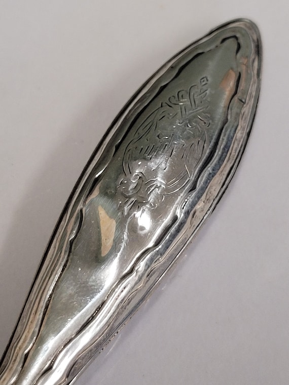 Antique Etched Decoration Stirling Silver Handle Shoehorn - Etsy