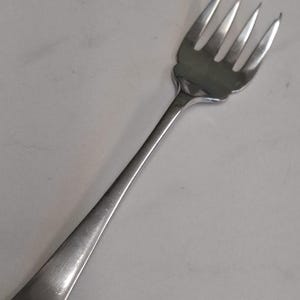 antique silver plate simple sardine fork