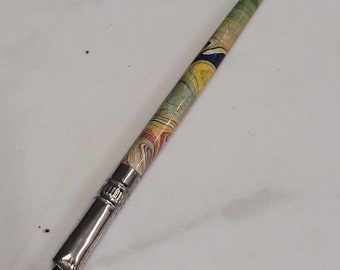 Vintage-Tauchstift aus Holz mit Marmor-Finish