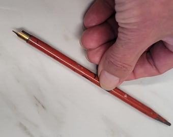 antique red pain tin dip pen