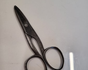 antique pair of steel USA made sewing scissors