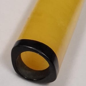 antique art deco yellow plastic cheroot cigarette holder