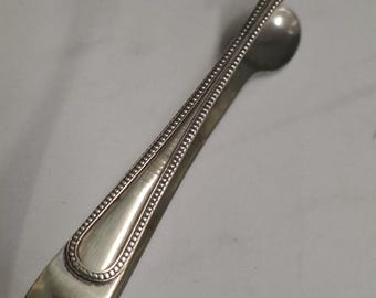 antique silver plate dot decoration sugar tongs