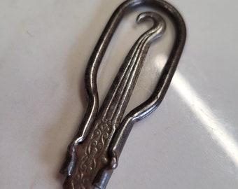 Large Victorian Sterling Silver Button Hook 