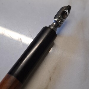 penna a immersione in legno originale vintage