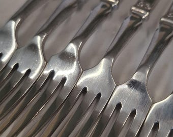 アンティークシルバープレートセット 6ティーフォーク - Etsy 日本