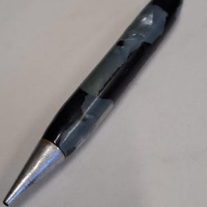 vintage small black blue marble finish small fop mechanical pencil