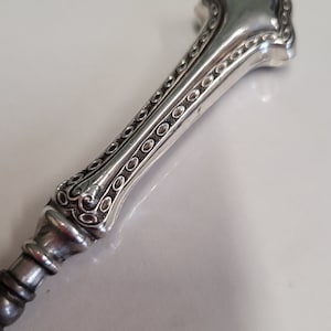antique Birmingham silver 1912 handle button hook