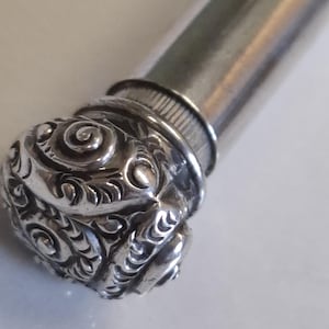 antique sterling silver retractable propelling pencil