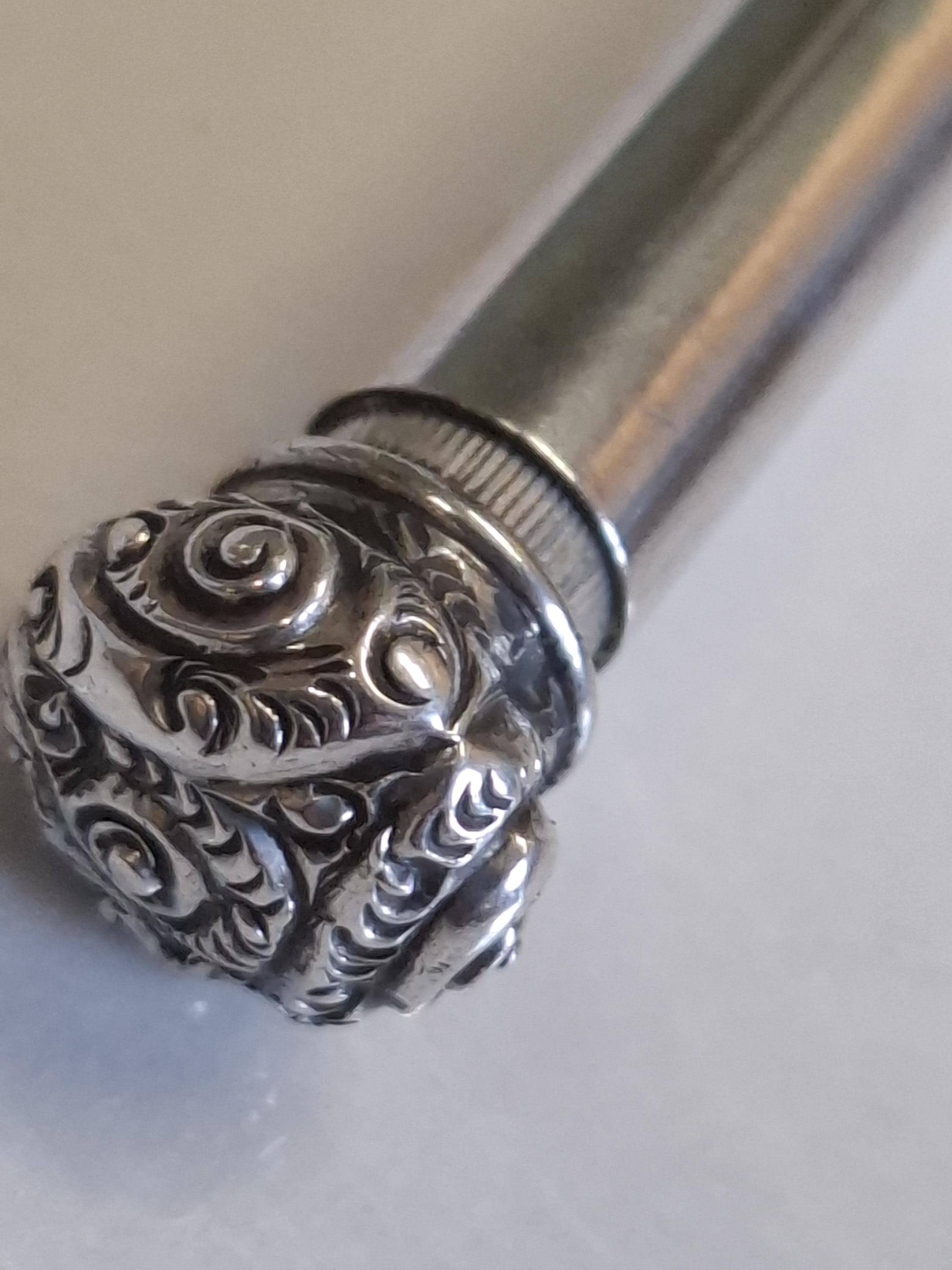 Antique Sterling Silver Retractable Propelling Pencil - Etsy Israel