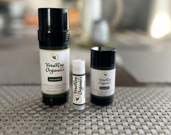 Deodorante biologico naturale / Senza alluminio / Non tossico, senza bicarbonato di sodio / Sicuro per pelli sensibili e per l'uso quotidiano