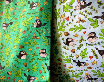 Seaside Puffins - Tote Bags