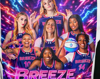 Breeze Basketball Team PNG | Dynamic Lightning Design (Digital Download)