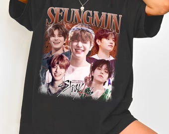 Camiseta de la gira mundial de Stray Kids 2025 de Seungmin