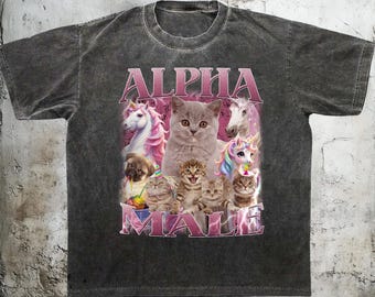 Funny Kitten Alpha Male Shirt, Cat Meme Tee, Cat Lover Gift