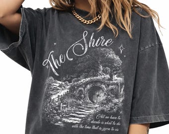 Camiseta de La Comarca de El Señor de los Anillos, divertida camiseta de Segundo Desayuno, regalo para amantes de los libros de fantasía