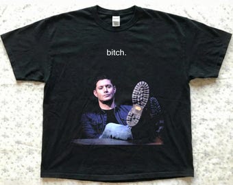 Camiseta vintage de Dean Winchester, colores supernaturales y cómodos