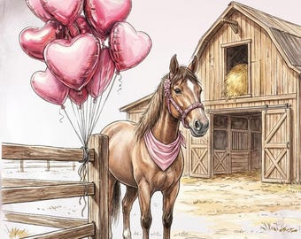 Caballo de San Valentín PNG, Caballo de San Valentín dibujado a mano, Caballo Cupido Occidental PNG, Hola San Valentín, Corazón XOXO, Sublimación de amor Xoxo