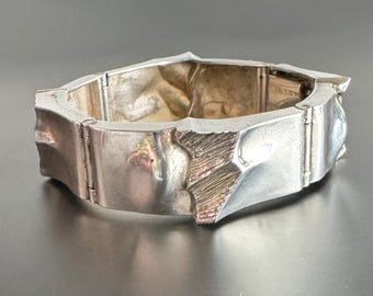 Sterling Silver Bracelet by Matti J. Hyvärinen (MJH) — Lapponia Era, Finland, 1970s