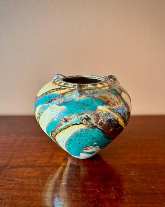 Australian Studio Pottery Brutalist Vase