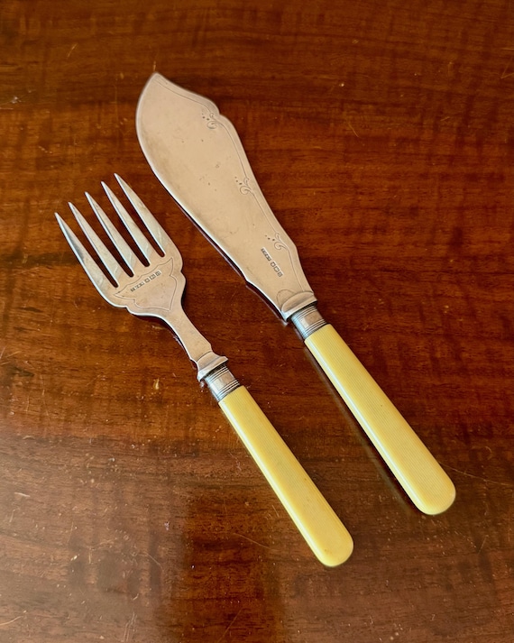 Victorian Sterling Silver Serving Set Sheffield 1896