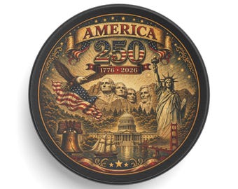 America 250 herdenkingshockeypuck | Patriottische Amerikaanse presidenten Liberty