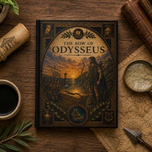 The Bow of Odysseus Hardcover Journal | Mythology Notebook, Ancient Greek Odyssey
